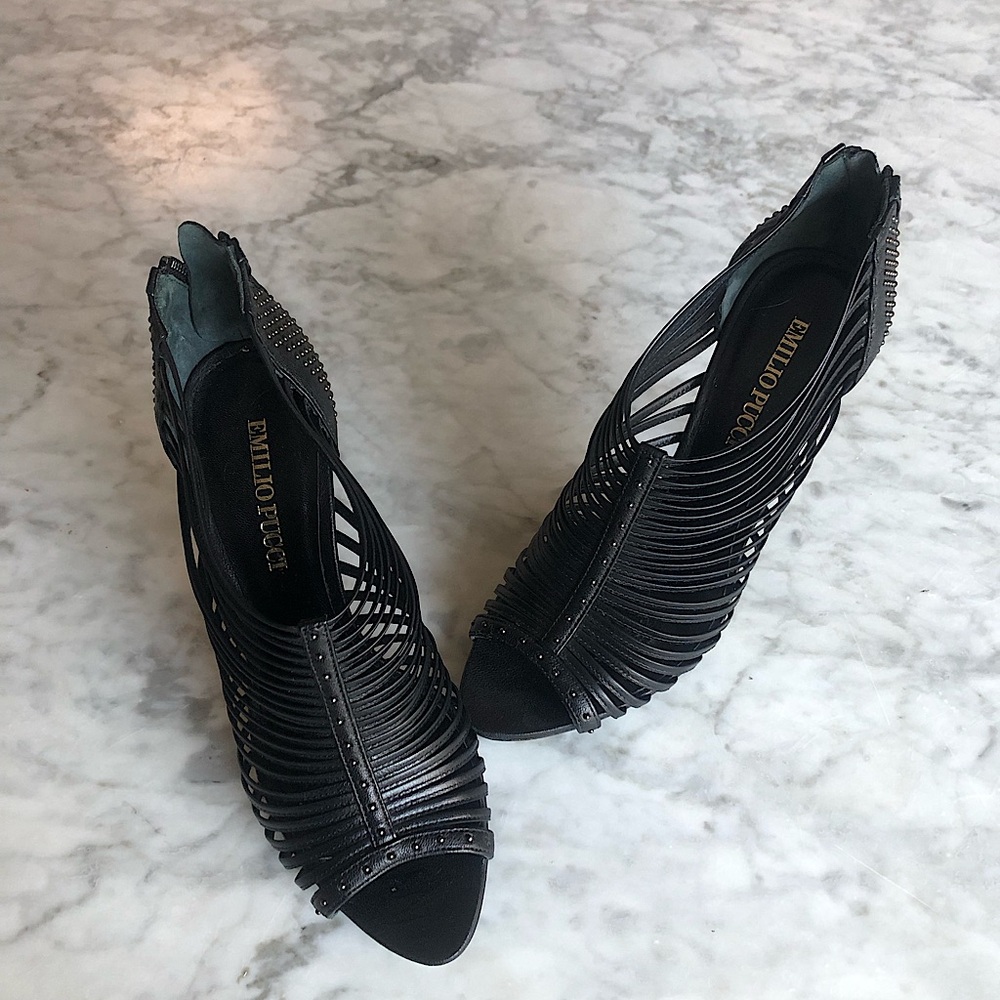 Emilio Pucci Black Heels